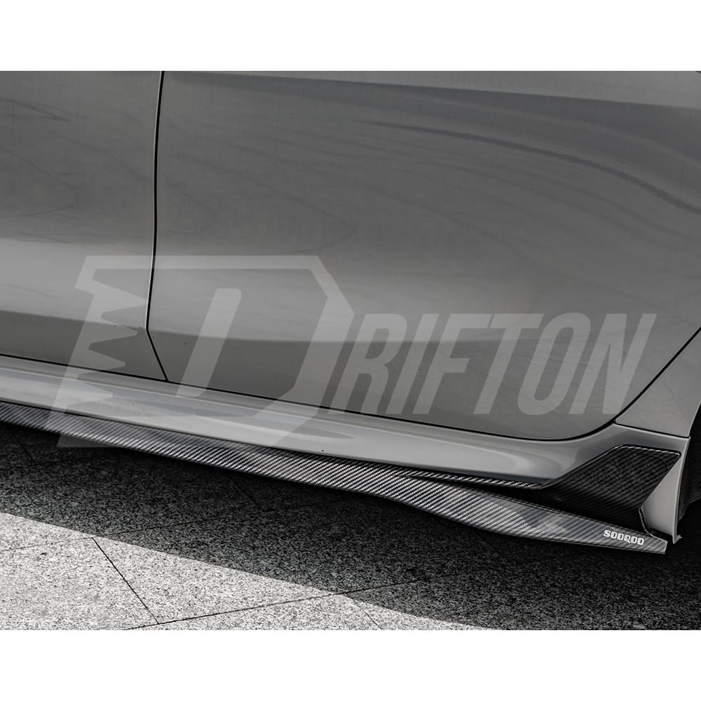SQ Style Dry Carbon Side Skirt Splitters For BMW 8 Series G14 G15 G16 2018-2022