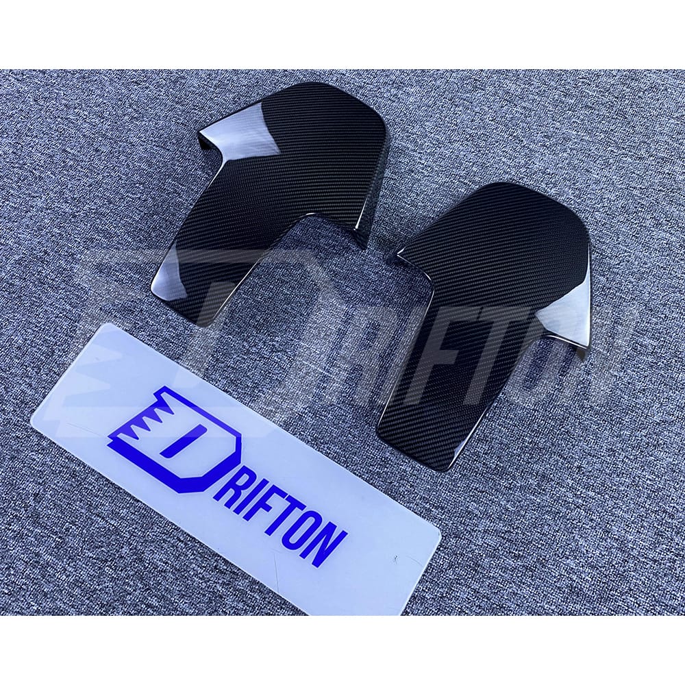 Dry Carbon Fiber Seat Back Headrest Trim For BMW F97 X3M F89 X4M LCI 2019-2024