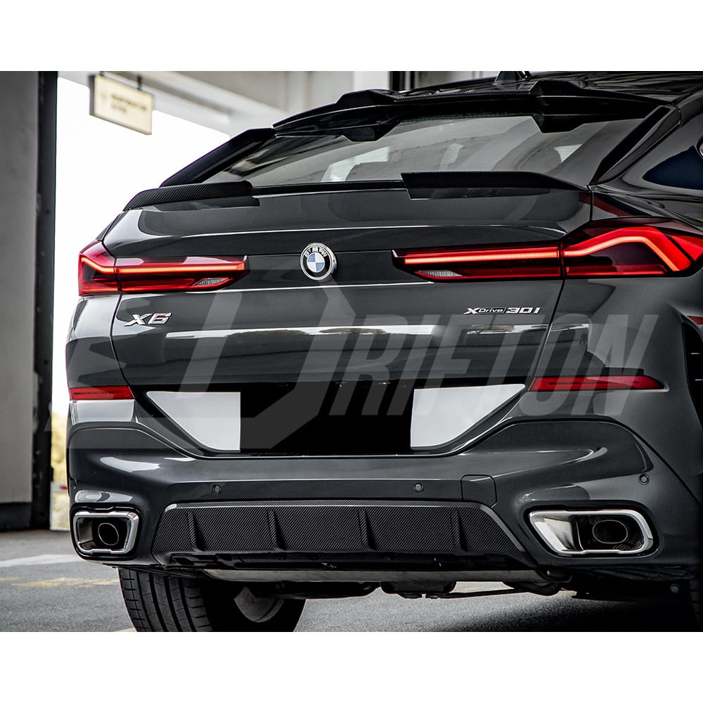 MP Style Dry Carbon Fiber Rear Spoiler Wing For BMW X6 G06 2019-ON