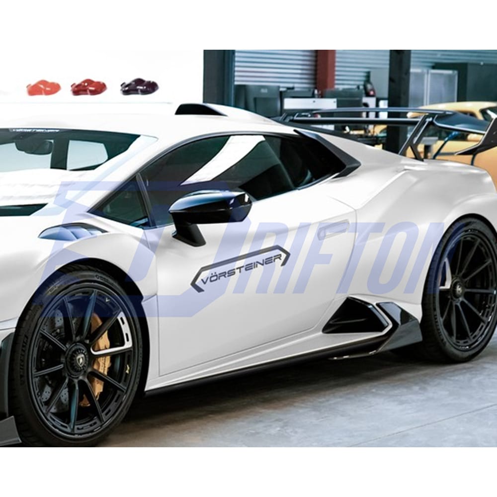 Vorsteiner Style Dry Carbon Fiber Rear Fender Vents Trims For Lamborghini Huracan STO 2021-2025