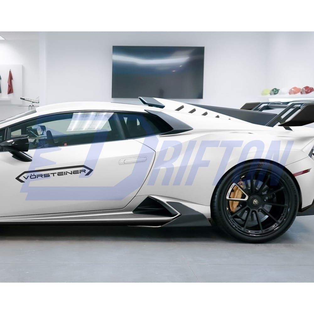 Vorsteiner Style Dry Carbon Fiber Rear Fender Vents Trims For Lamborghini Huracan STO 2021-2025