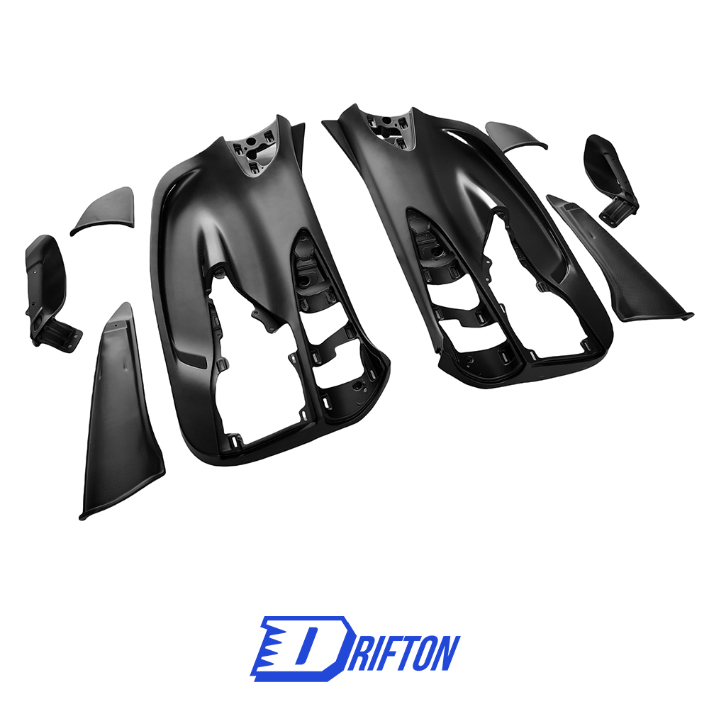 Dry Carbon Fiber Door Panel Interiors Kits For Ferrari SF90