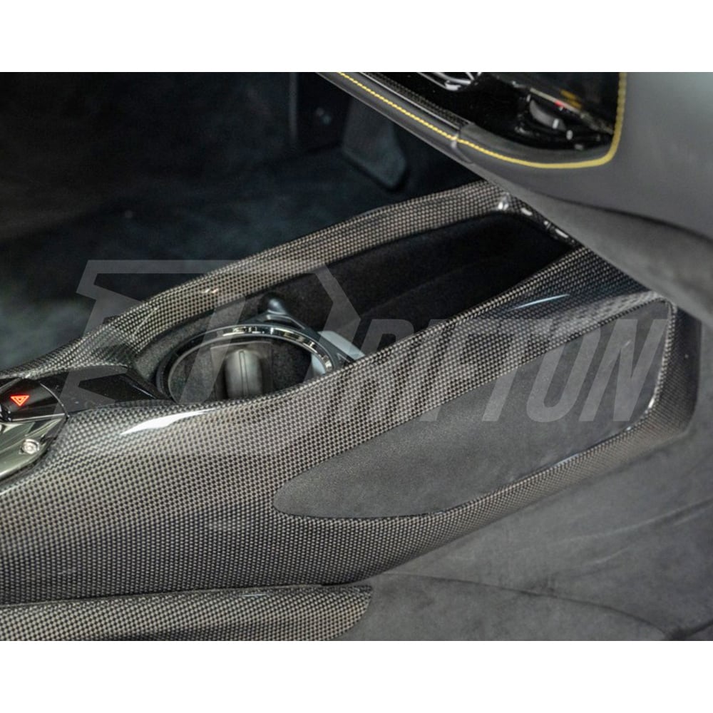 Dry Carbon Fiber Interiors Kits Central Console Side Panels For Ferrari SF90