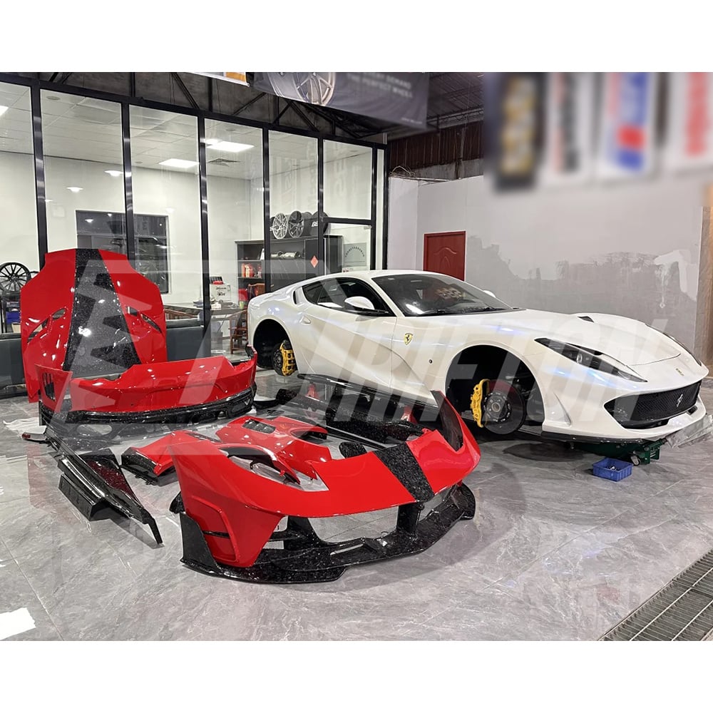 Mansory Stallone Style Dry Carbon Fiber Inner Body Kits For Ferrari 812 Superfast GTS 2017-2023