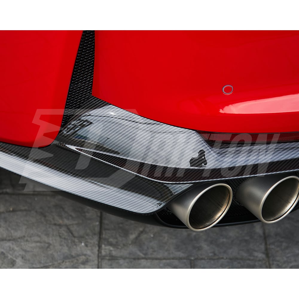 Novitec Style Dry Carbon Fiber Rear Side Splitters For Ferrari 812 Superfast GTS 2017-2023