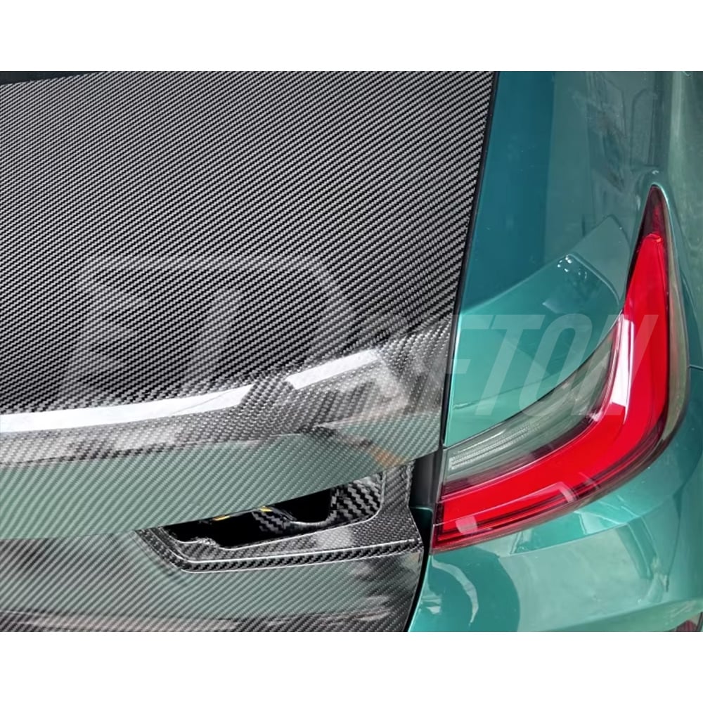 OEM Style Dry Carbon Fiber Rear Trunk For BMW G80 M3 2020-2024