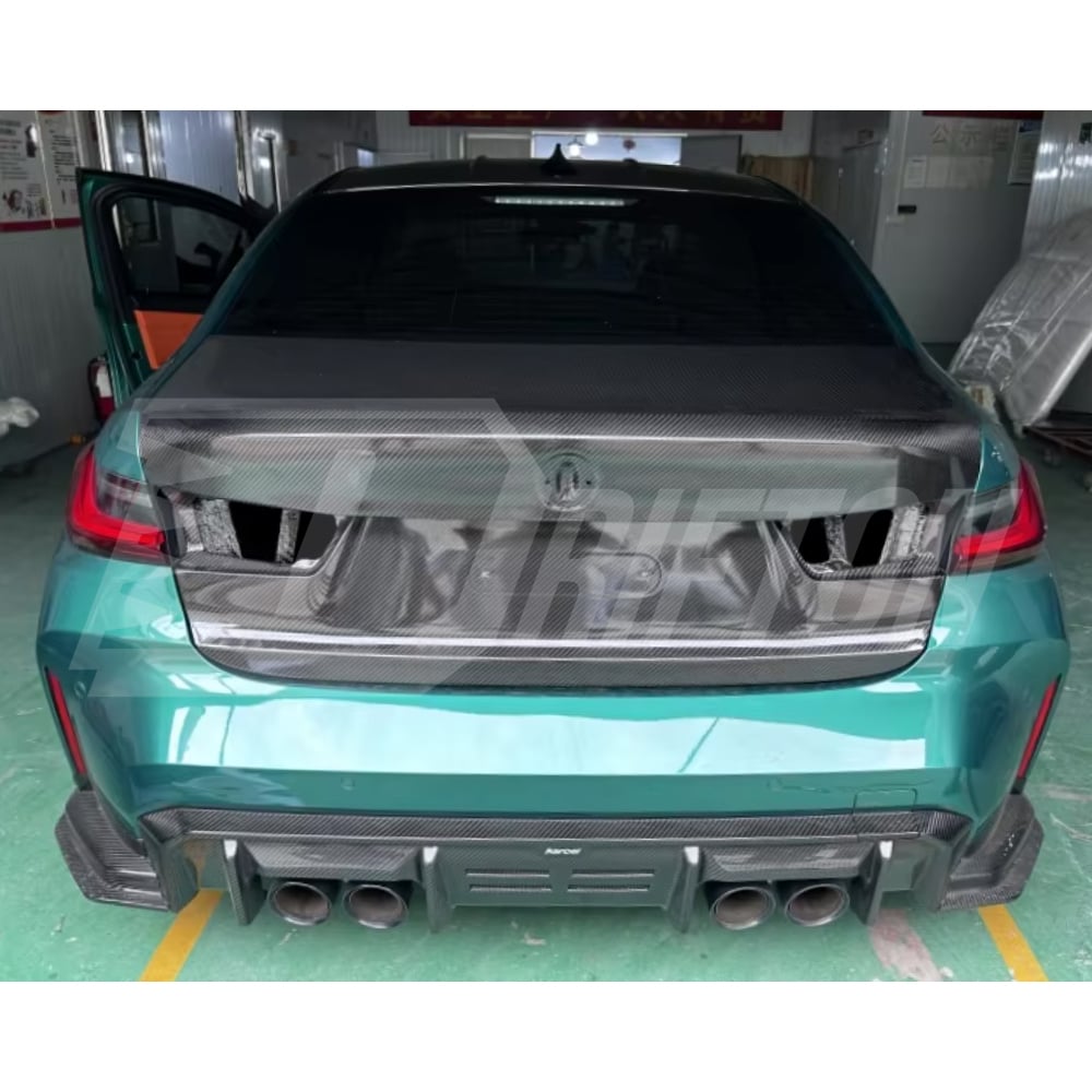 OEM Style Dry Carbon Fiber Rear Trunk For BMW G80 M3 2020-2024