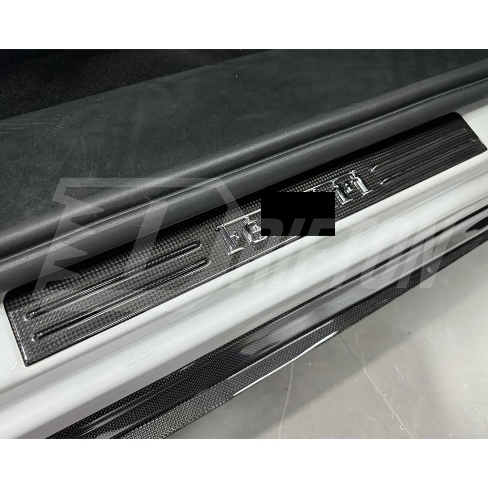 Dry Carbon Fiber Door Sills Plate Interiors Kits For Ferrari Purosangue FUV
