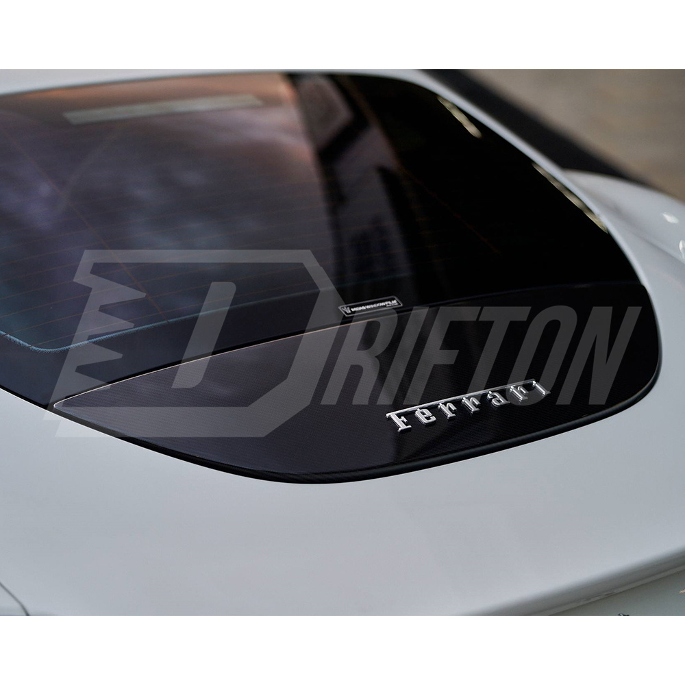 Novitec Style Dry Carbon Fiber Rear Active Spoiler Wing For Ferrari Roma 2020-2025
