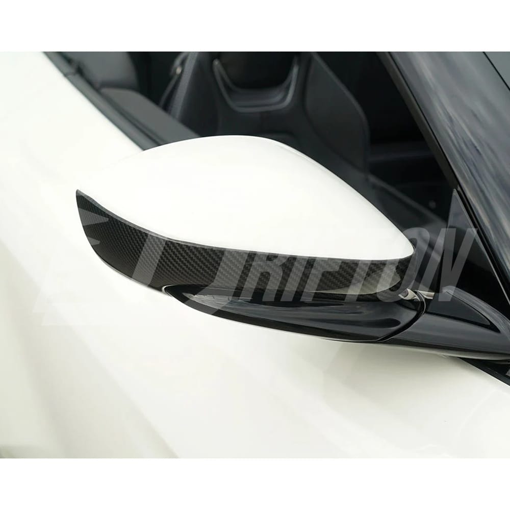 Novitec Style Dry Carbon Fiber Side Mirror Caps For Ferrari Roma 2020-2025