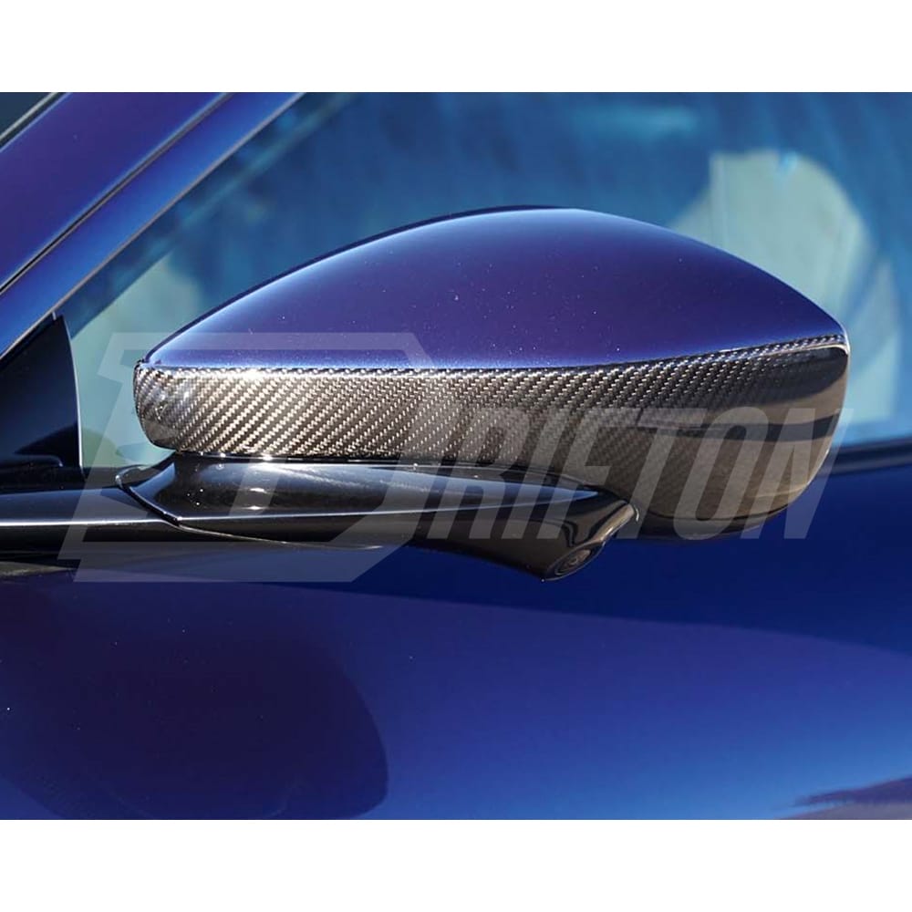 Novitec Style Dry Carbon Fiber Side Mirror Caps For Ferrari Roma 2020-2025