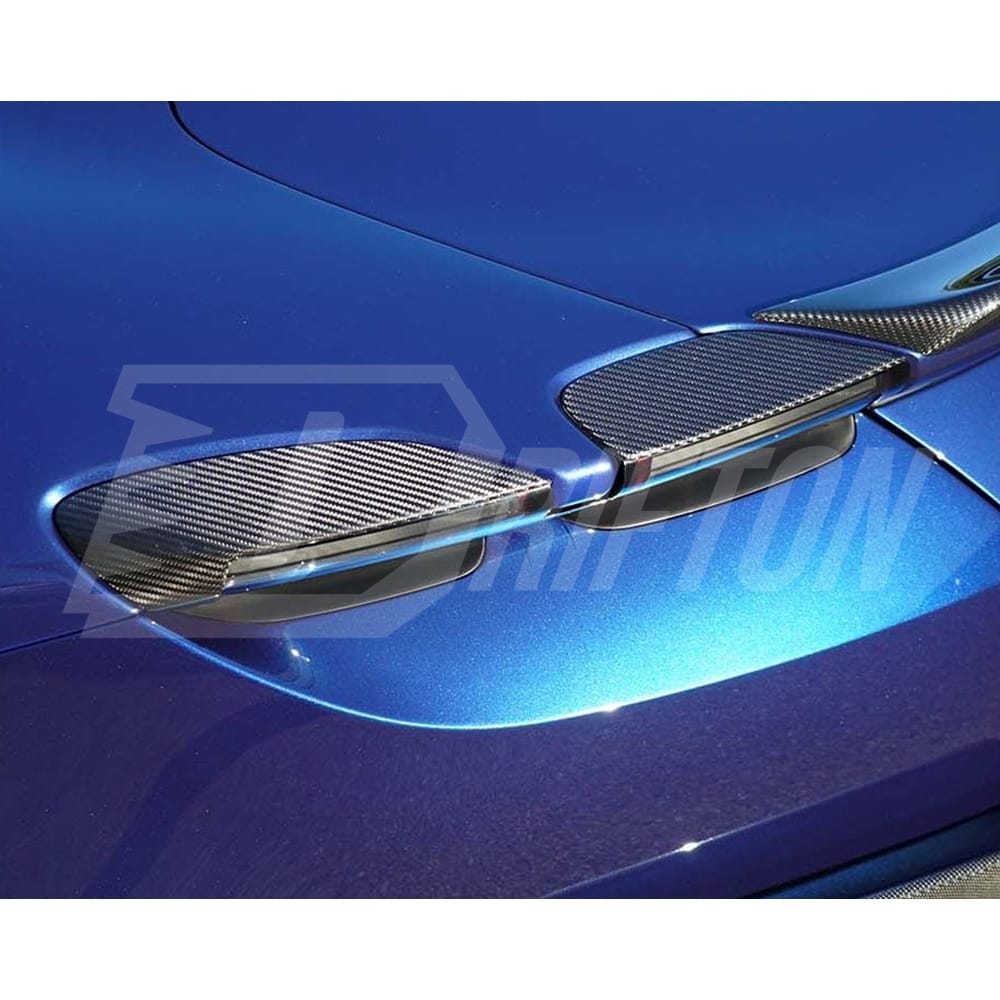 Novitec Style Dry Carbon Fiber Taillights Cover Trim For Ferrari Roma 2020-2025