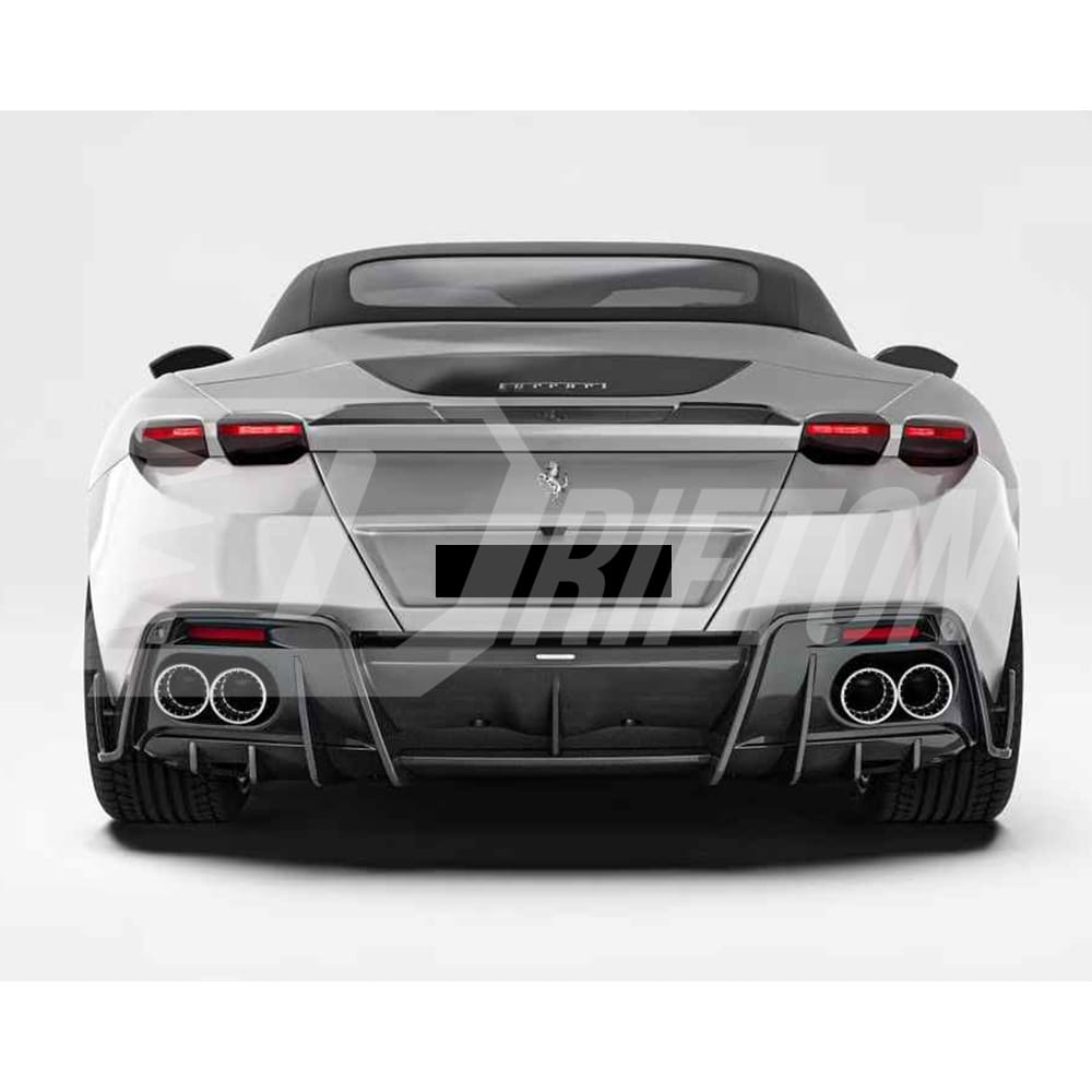 Paktechz Style Dry Carbon Fiber Front Lip For Ferrari Roma 2020-2025