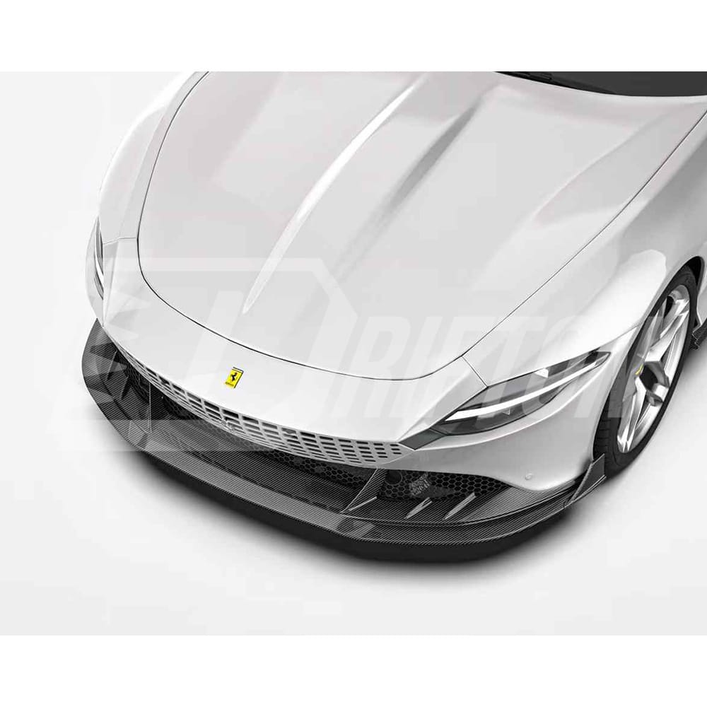 Paktechz Style Dry Carbon Fiber Front Lip For Ferrari Roma 2020-2025