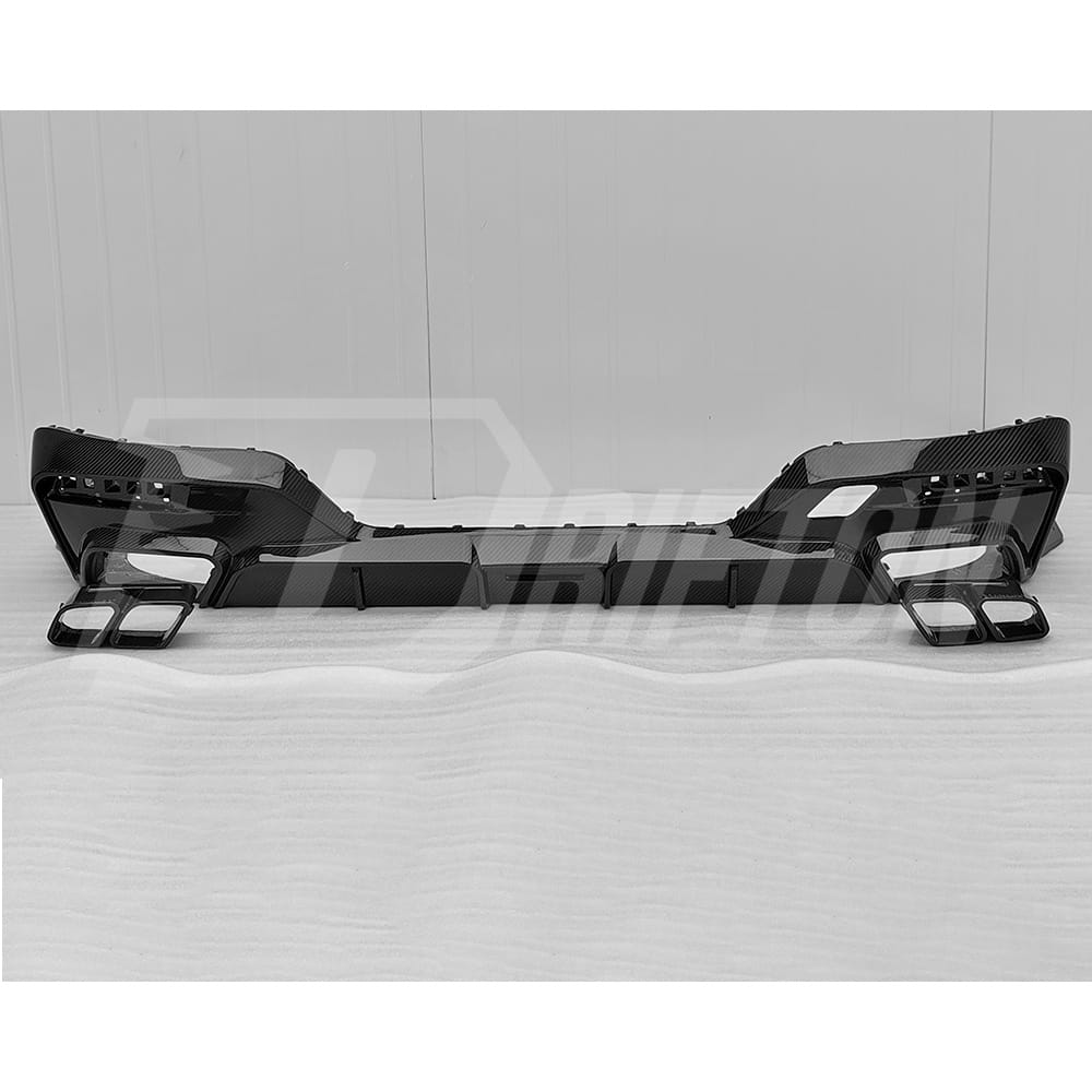 Mansory Style Dry Carbon Fiber Rear Diffuser For BMW 7 Series G70 2023-ON