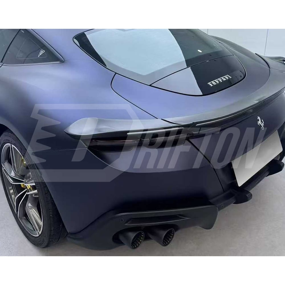 Mansory Style Dry Carbon Fiber Rear Spoiler Wing For Ferrari Roma 2020-2025