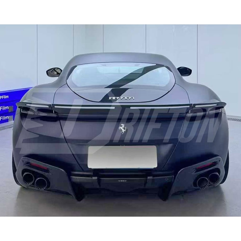 Mansory Style Dry Carbon Fiber Rear Spoiler Wing For Ferrari Roma 2020-2025