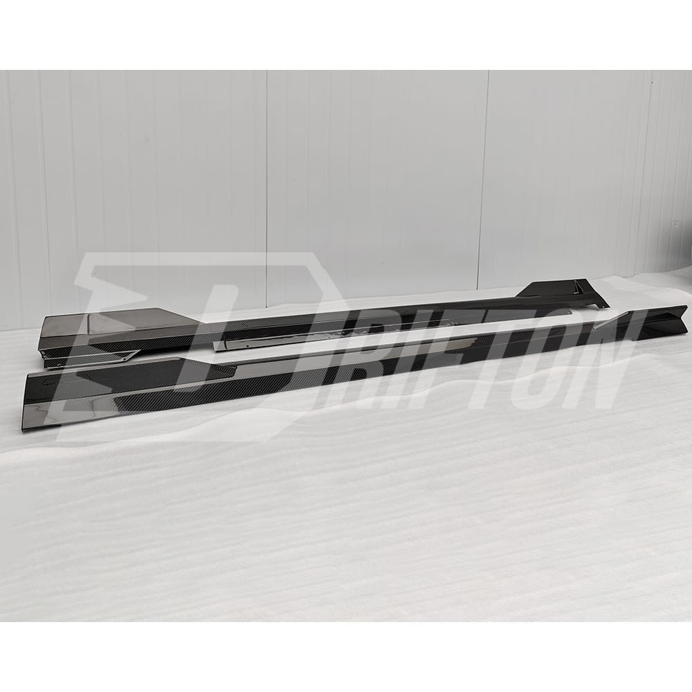 Mansory Style Dry Carbon Fiber Side Skirts For BMW 7 Series G70 2023-ON