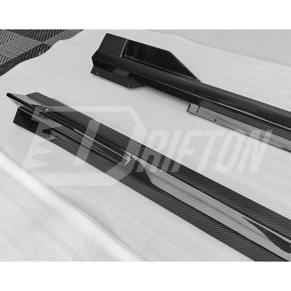 Mansory Style Dry Carbon Fiber Side Skirts For BMW 7 Series G70 2023-ON