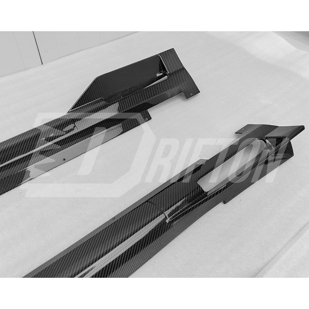 Mansory Style Dry Carbon Fiber Side Skirts For BMW 7 Series G70 2023-ON
