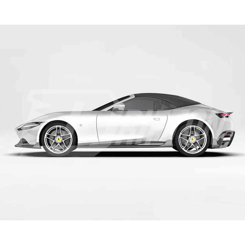 Paktechz Style Dry Carbon Fiber Rear Spoiler Wing For Ferrari Roma 2020-2025