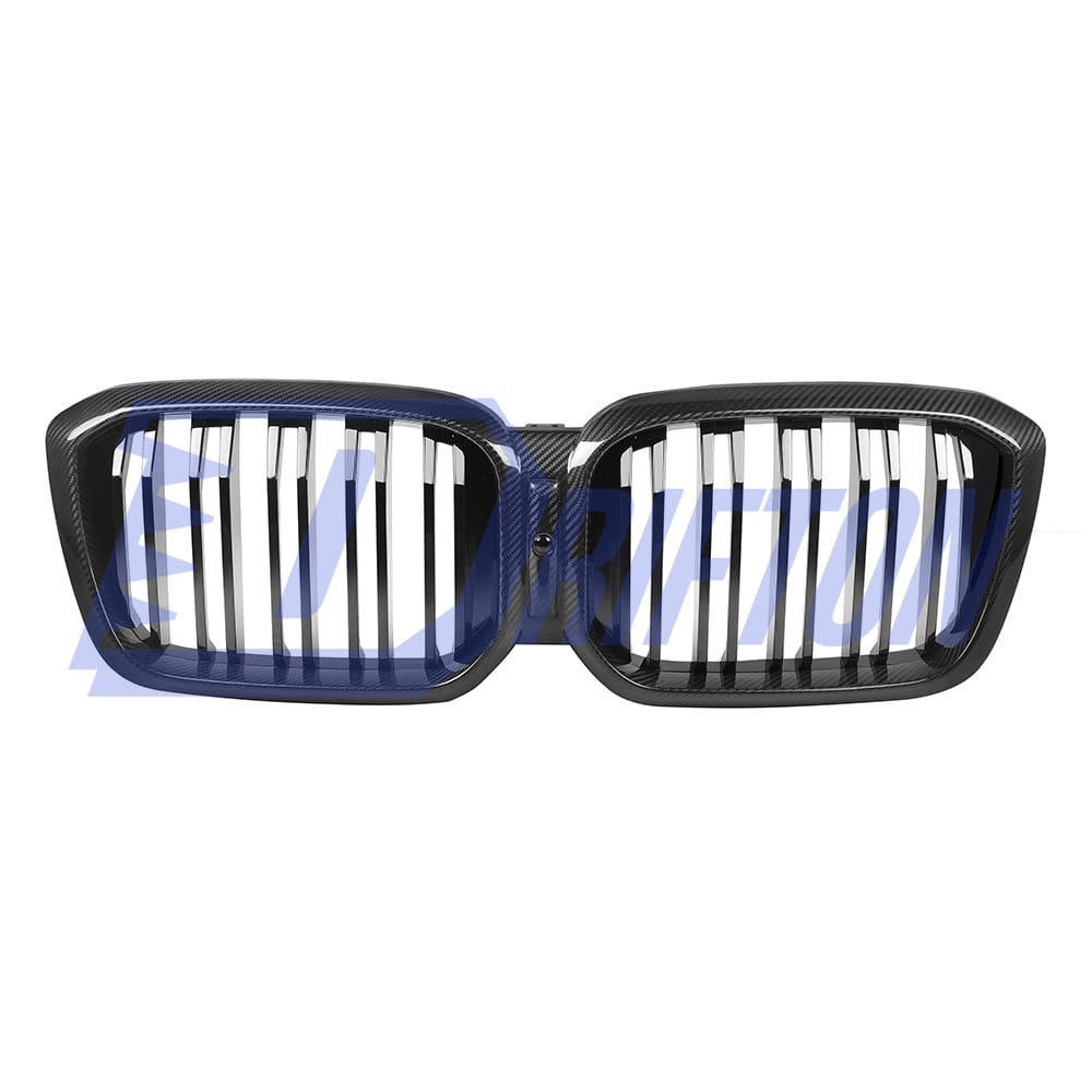 Dry Carbon Fiber Front Bumper Grille For BMW X3 G01 G08 X4 G02 LCI 2022-2024