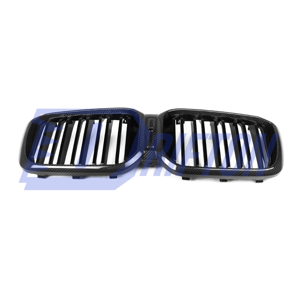 Dry Carbon Fiber Front Bumper Grille For BMW X3 G01 G08 X4 G02 LCI 2022-2024