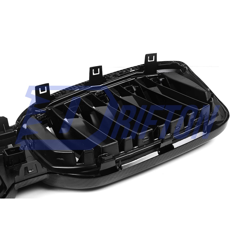 Dry Carbon Fiber Front Bumper Grille For BMW X3 G01 G08 X4 G02 LCI 2022-2024