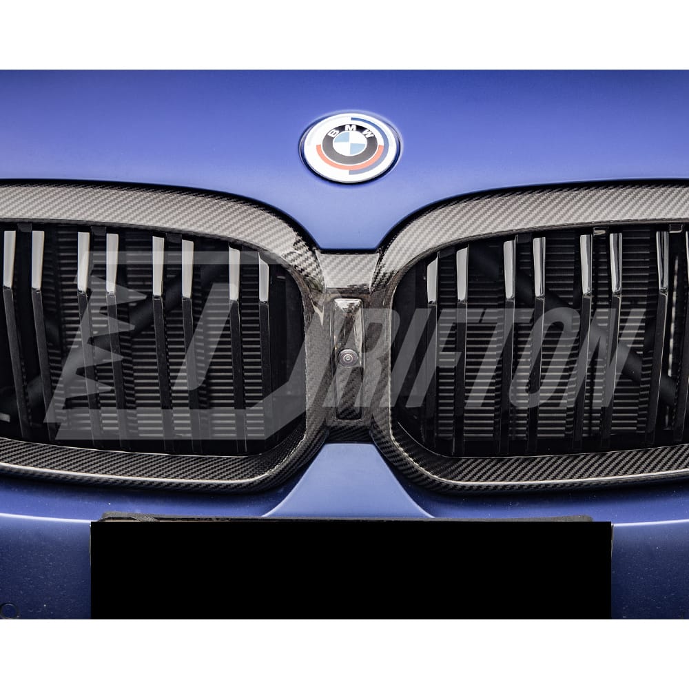 Dry Carbon Fiber Front Bumper Grille For BMW X3 G01 G08 X4 G02 LCI 2022-2024