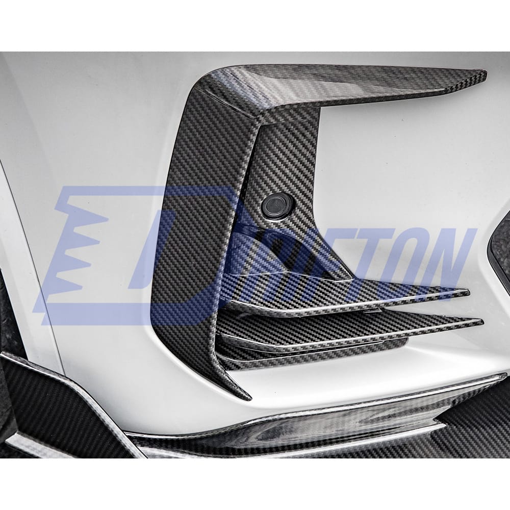 SQ Style Dry Carbon Fiber Front Bumper Side Vents For BMW X3 G01 G08 X4 G02 LCI 2022-2024