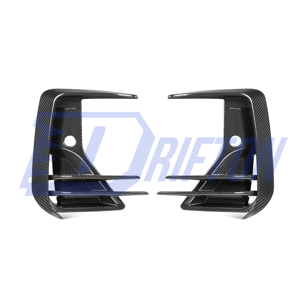SQ Style Dry Carbon Fiber Front Bumper Side Vents For BMW X3 G01 G08 X4 G02 LCI 2022-2024