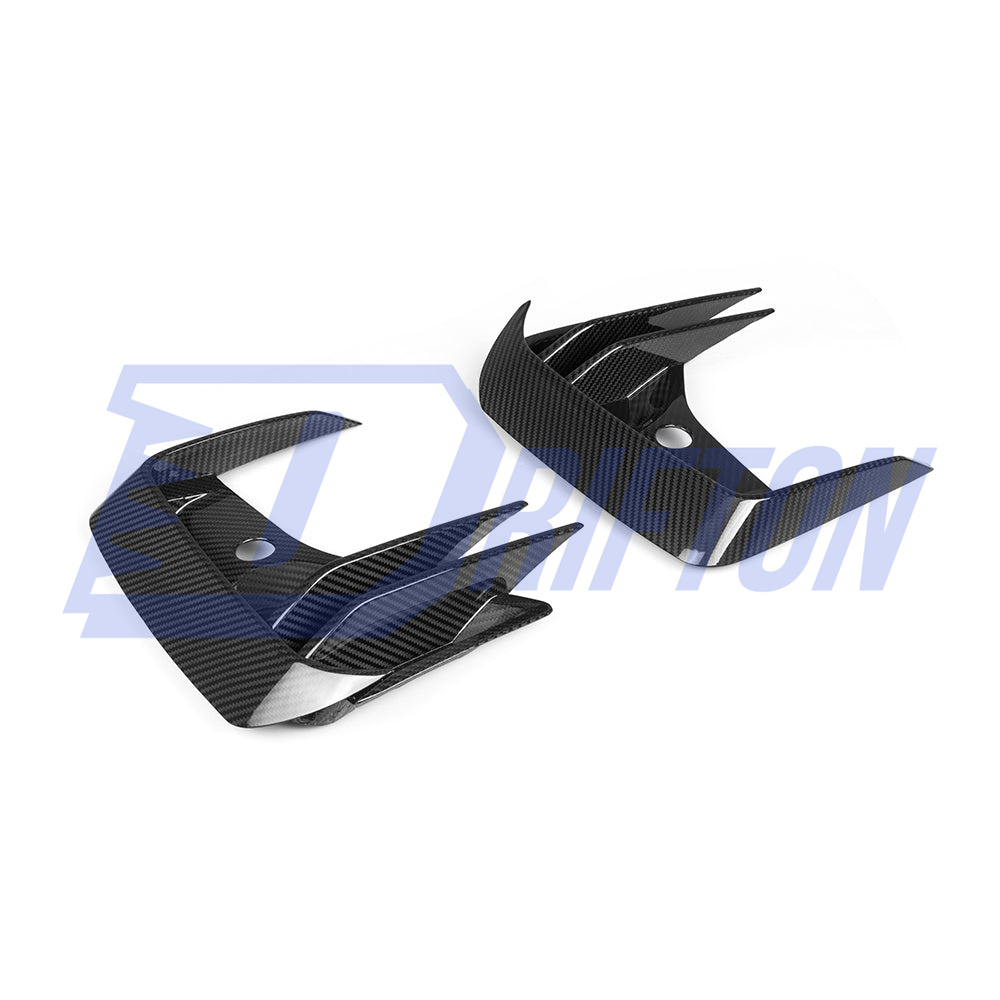 SQ Style Dry Carbon Fiber Front Bumper Side Vents For BMW X3 G01 G08 X4 G02 LCI 2022-2024
