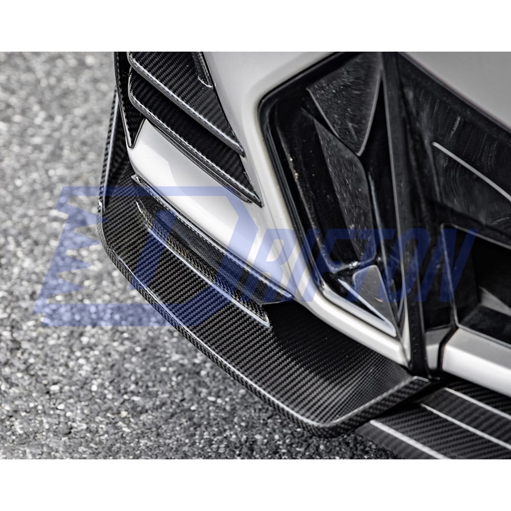 SQ Style Dry Carbon Fiber Front Lip For BMW X3 G01 G08 X4 G02 LCI 2022-2024