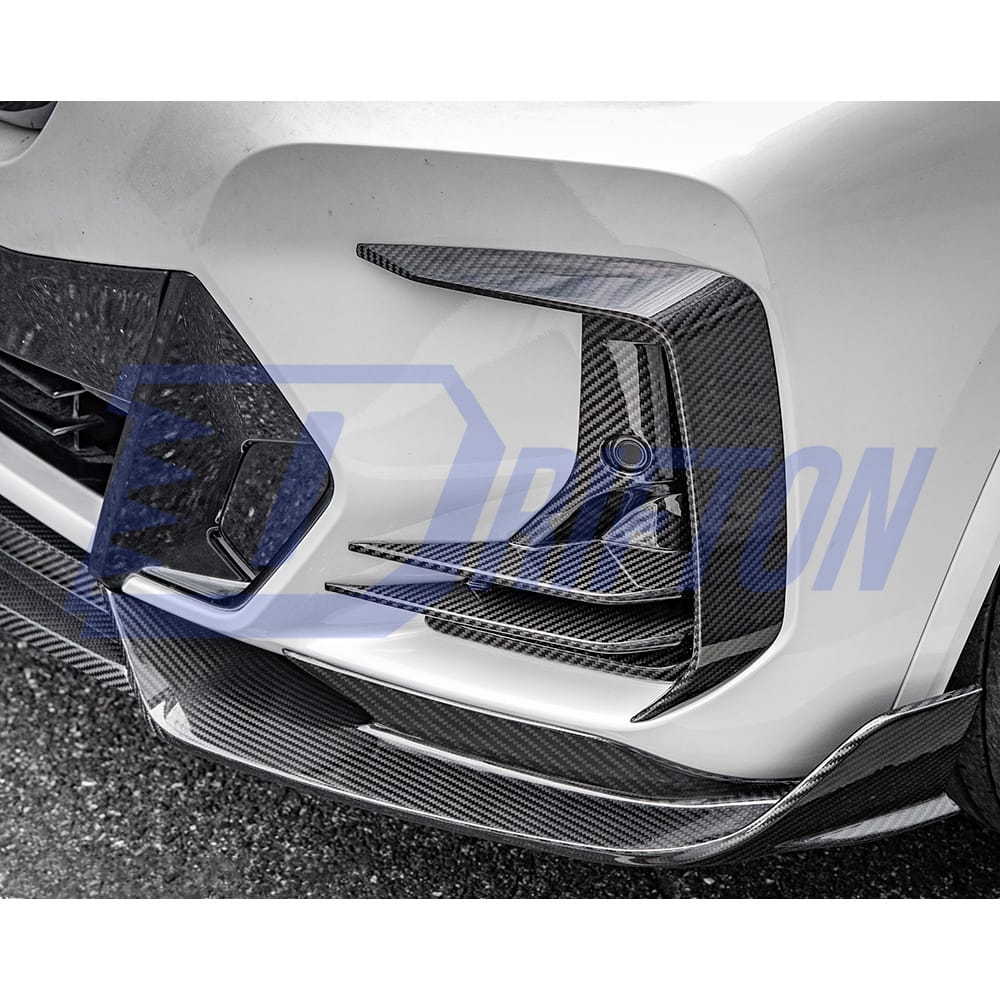 SQ Style Dry Carbon Fiber Front Lip For BMW X3 G01 G08 X4 G02 LCI 2022-2024