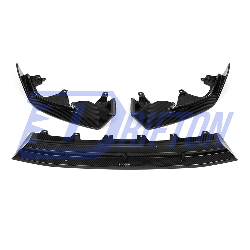 SQ Style Dry Carbon Fiber Front Lip For BMW X3 G01 G08 X4 G02 LCI 2022-2024