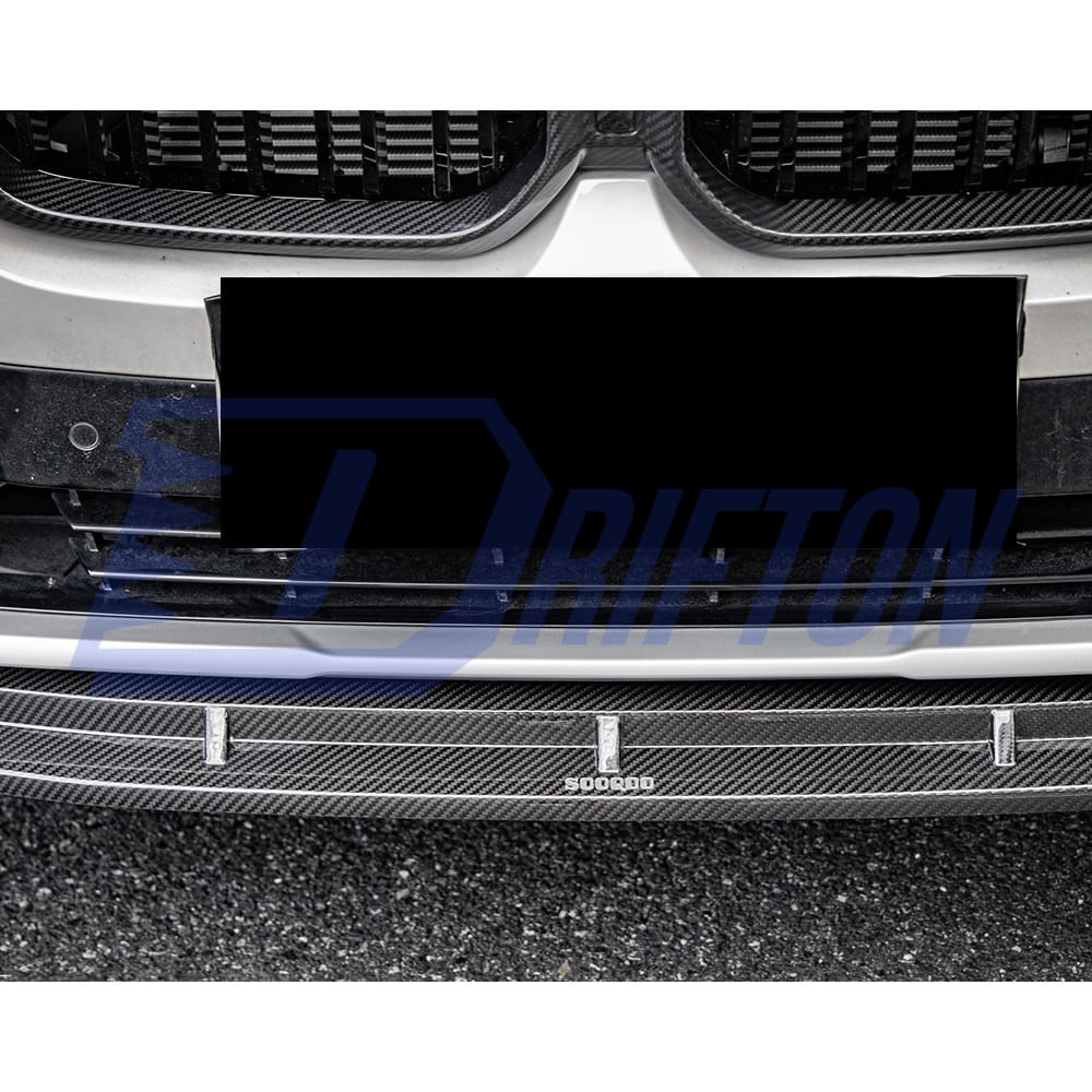 SQ Style Dry Carbon Fiber Front Lip For BMW X3 G01 G08 X4 G02 LCI 2022-2024