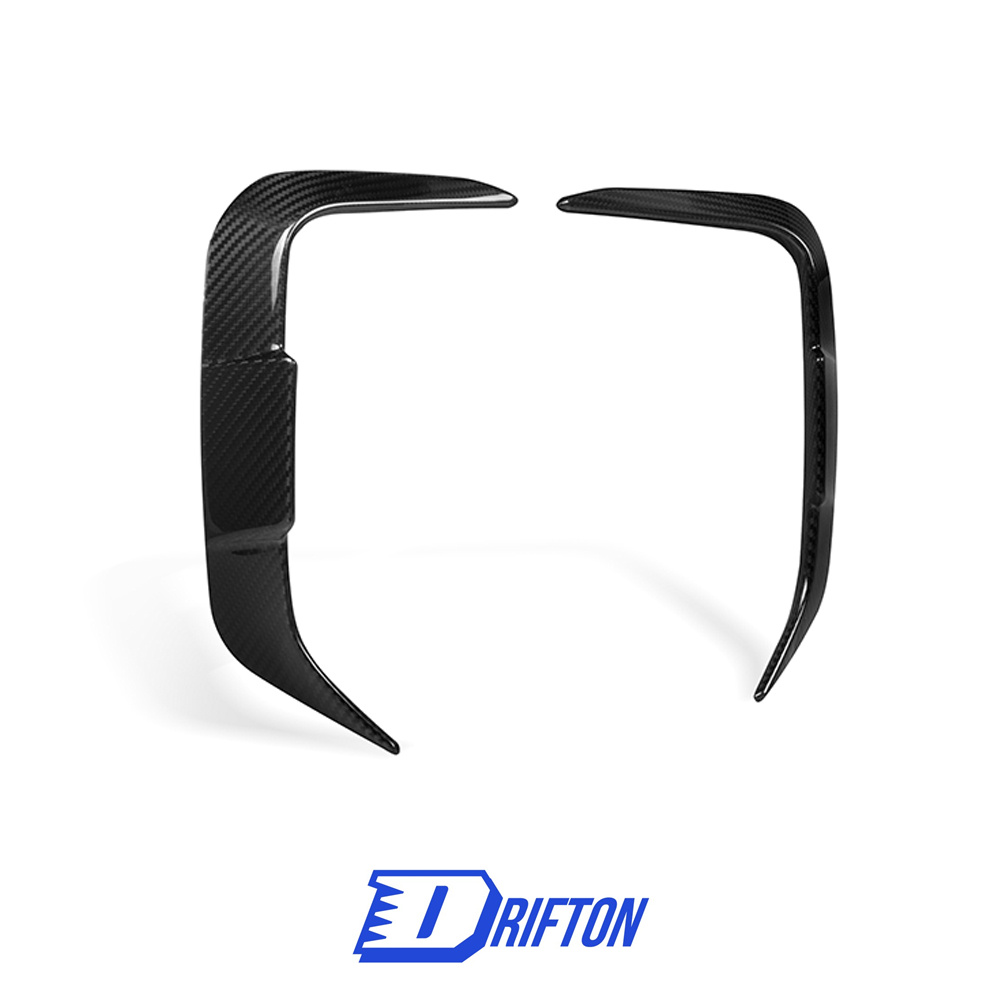 SQ Style Dry Carbon Fiber Rear Bumper Side Canards For BMW X3 G01 G08 LCI 2022-2024