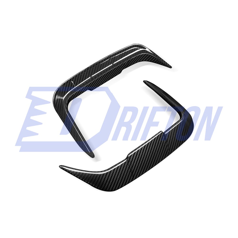 SQ Style Dry Carbon Fiber Rear Bumper Side Canards For BMW X3 G01 G08 LCI 2022-2024