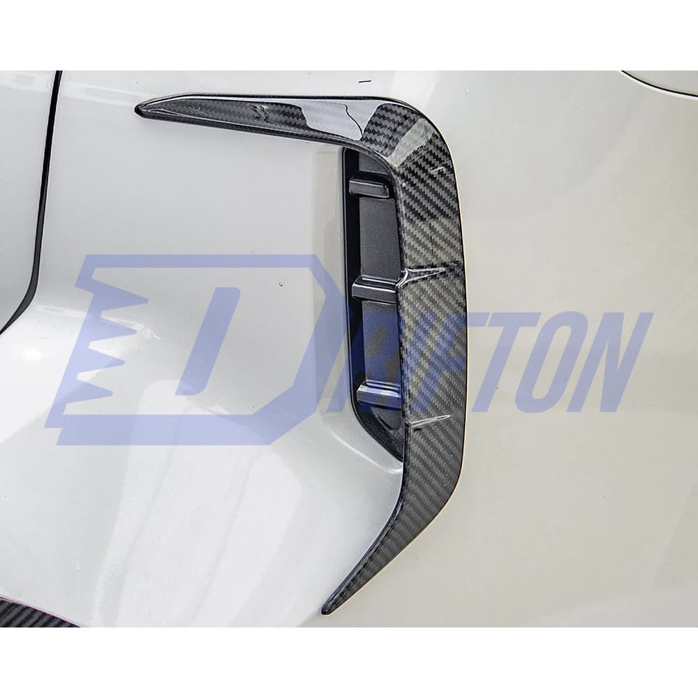 SQ Style Dry Carbon Fiber Rear Bumper Side Canards For BMW X3 G01 G08 LCI 2022-2024
