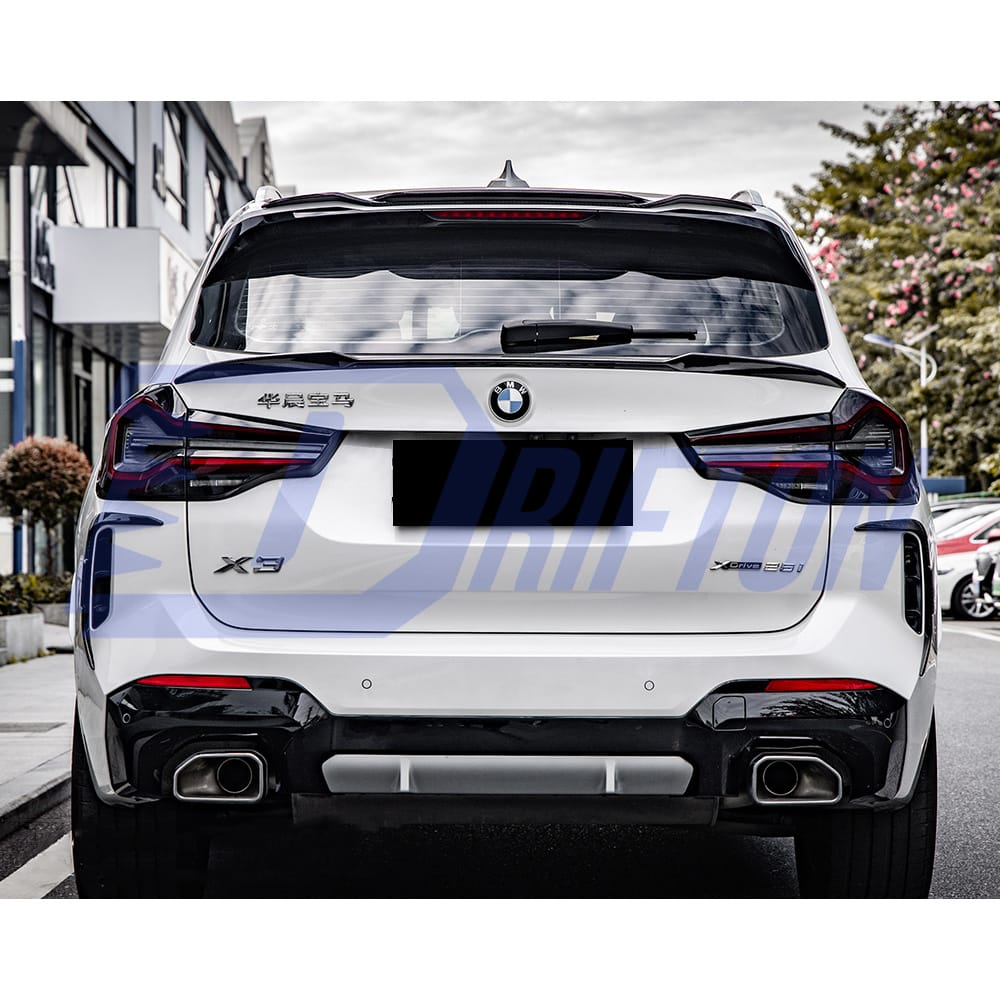 SQ Style Dry Carbon Fiber Roof Spoiler For BMW X3 G01 G08 LCI 2022-2024