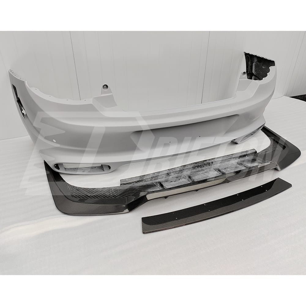 Mansory Style Dry Carbon Fiber Rear Bumper For Bentley Continental GT GTC 2018-2024