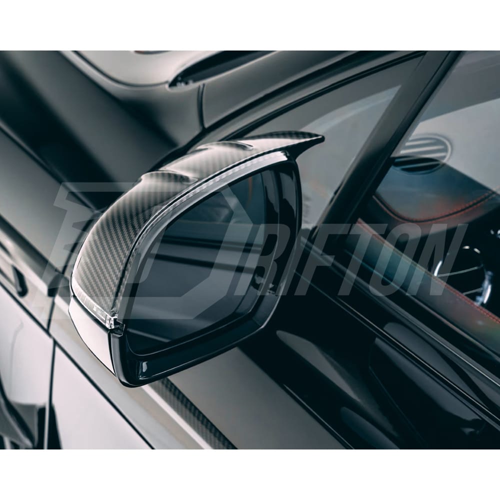 Mansory Style Dry Carbon Fiber Side Mirror Caps For Bentley Bentayga 2020-2024