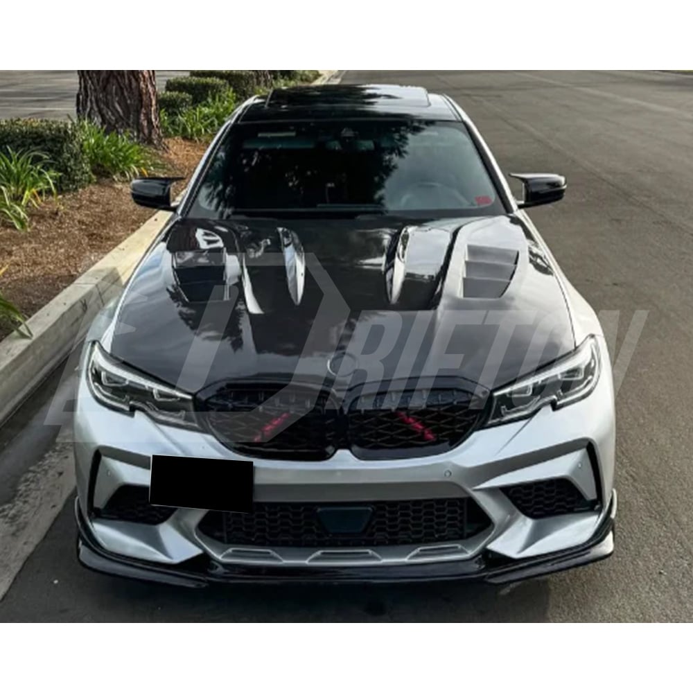 Vented Style Carbon Fiber Hood For BMW 3 Series G20 2019-2025