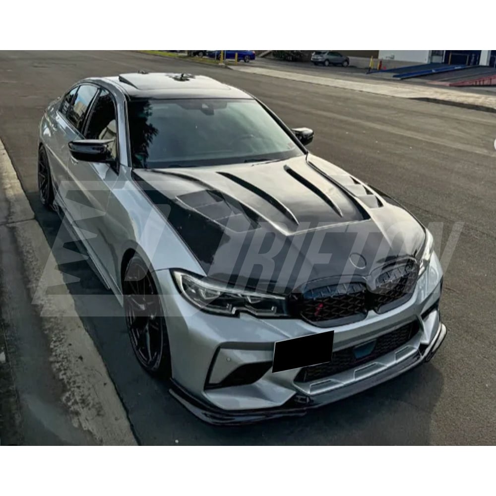 Vented Style Carbon Fiber Hood For BMW 3 Series G20 2019-2025