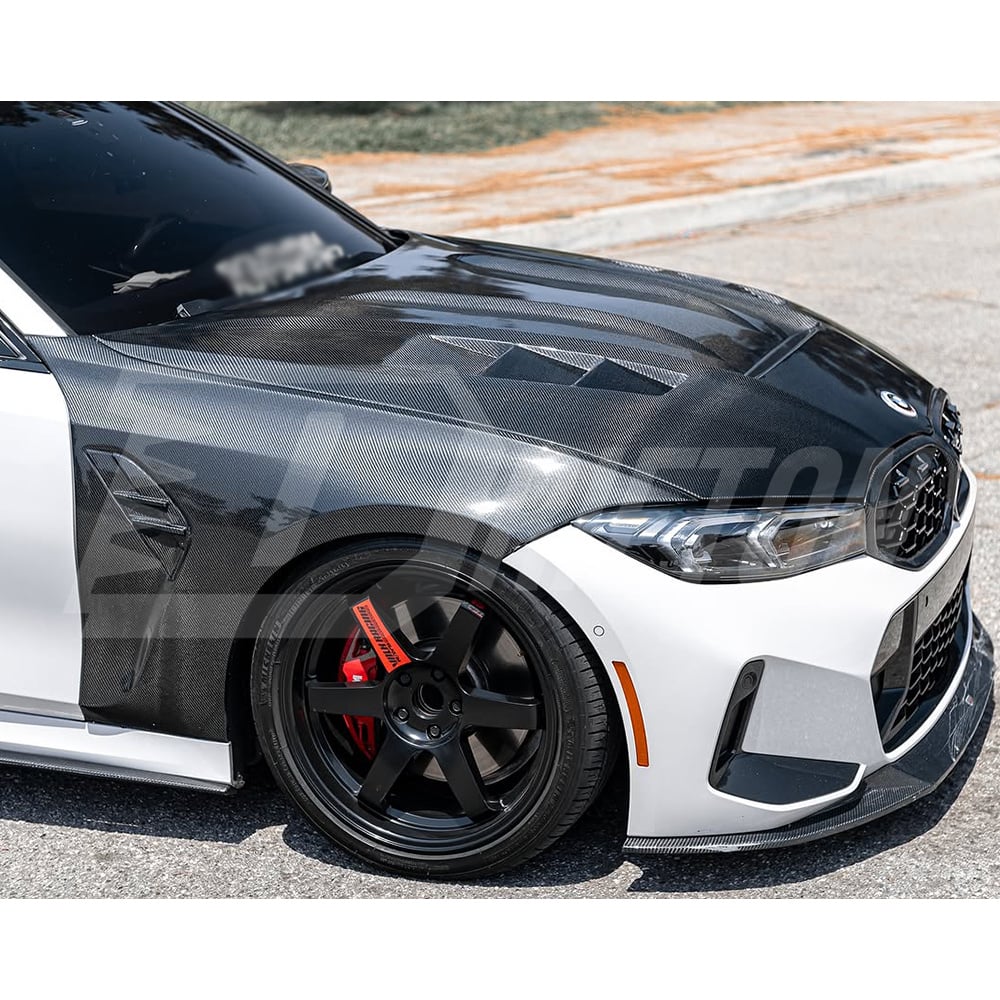 Vented Style Carbon Fiber Hood For BMW 3 Series G20 2019-2025