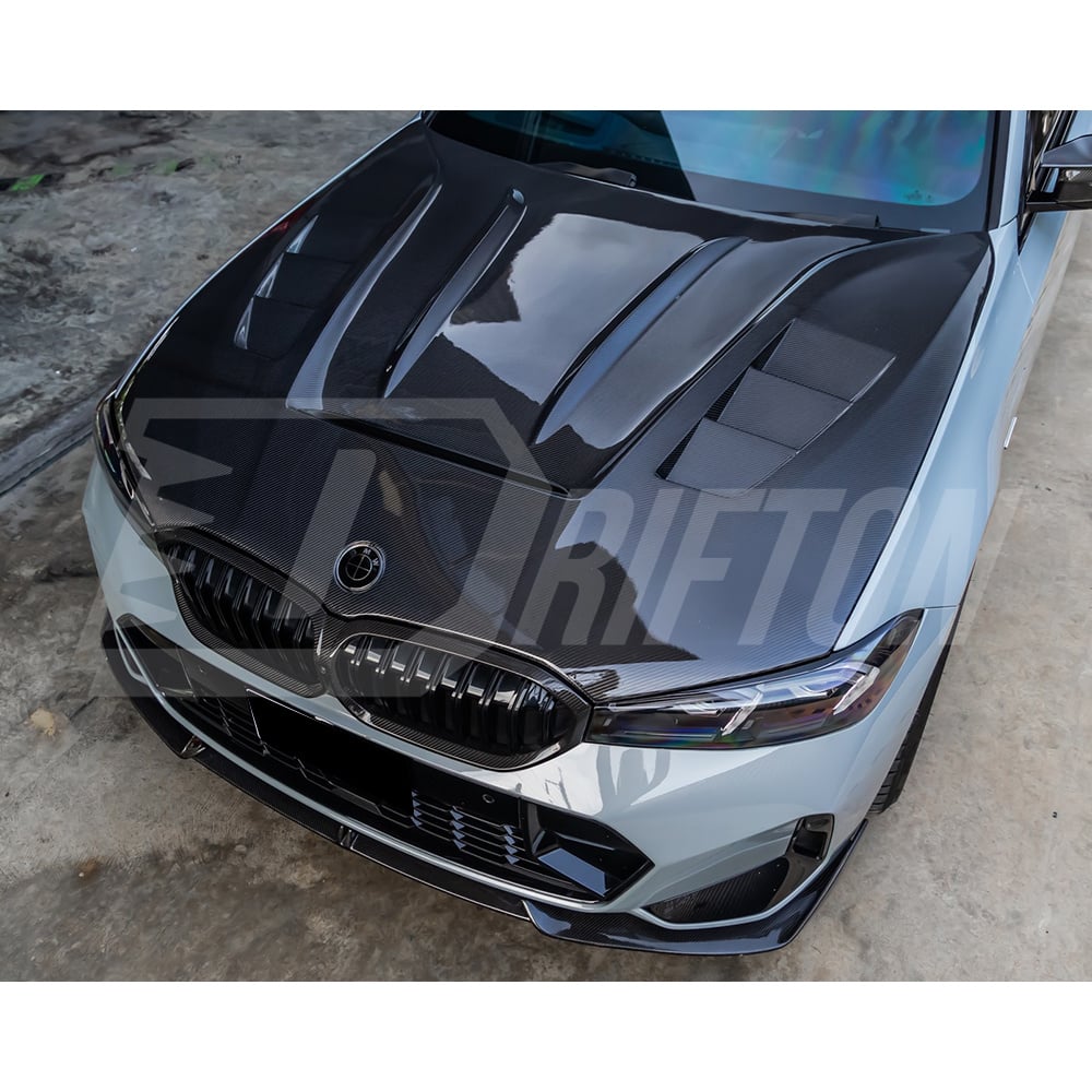 Vented Style Carbon Fiber Hood For BMW 3 Series G20 2019-2025