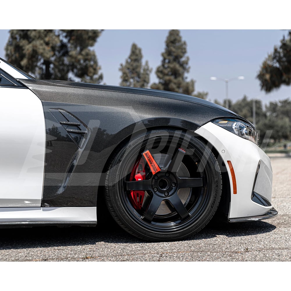 Vented V2 Style Carbon Fiber Fenders For BMW 3 Series G20 2019-2025