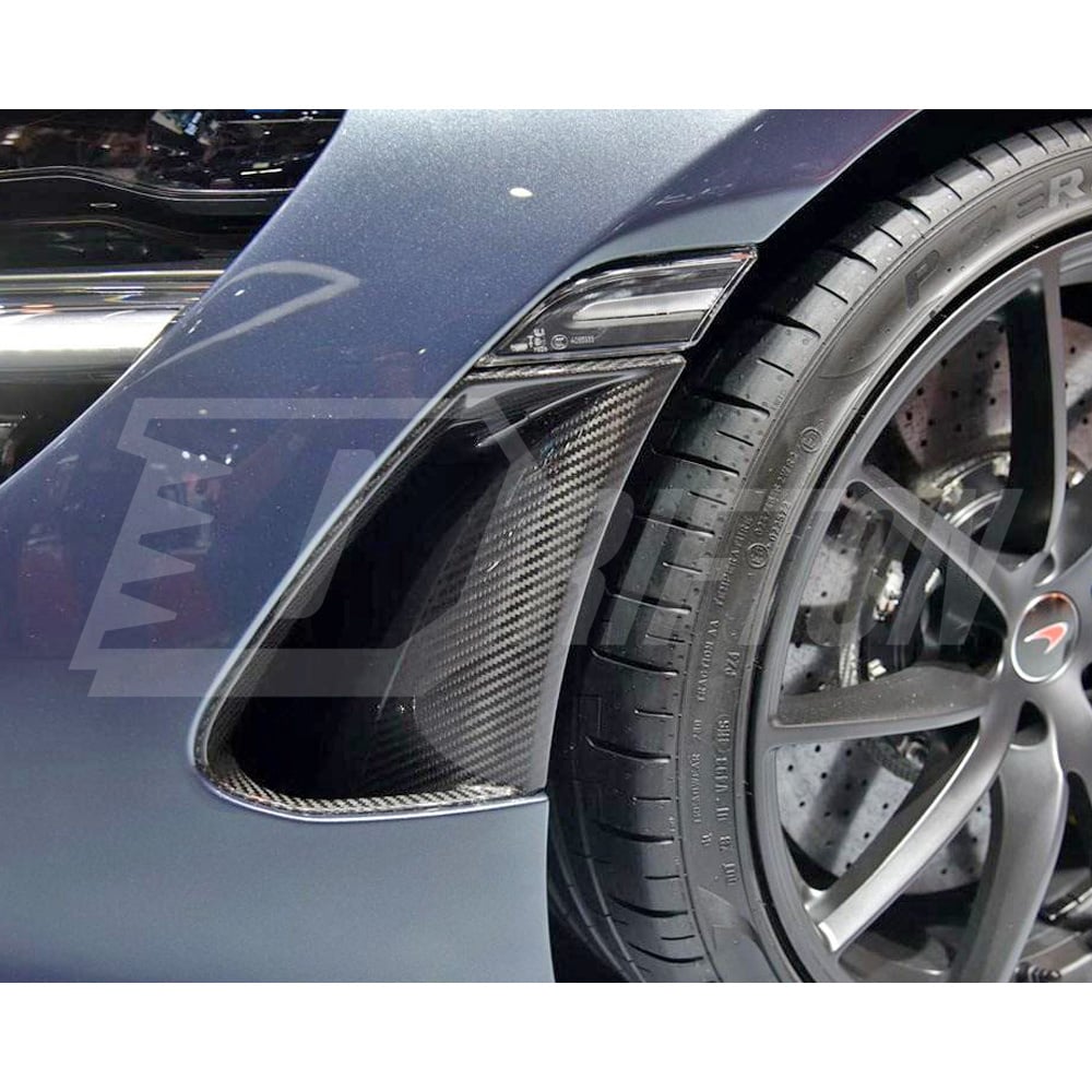 Dry Carbon Fiber Front Bumper Side Vent Cover For Mclaren 720S