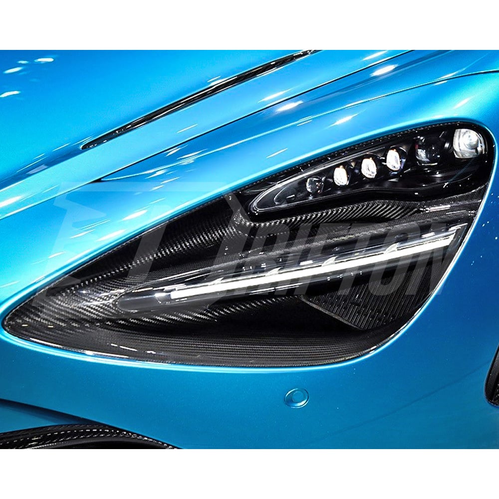 Dry Carbon Fiber Front Head Light Cover For Mclaren 720S