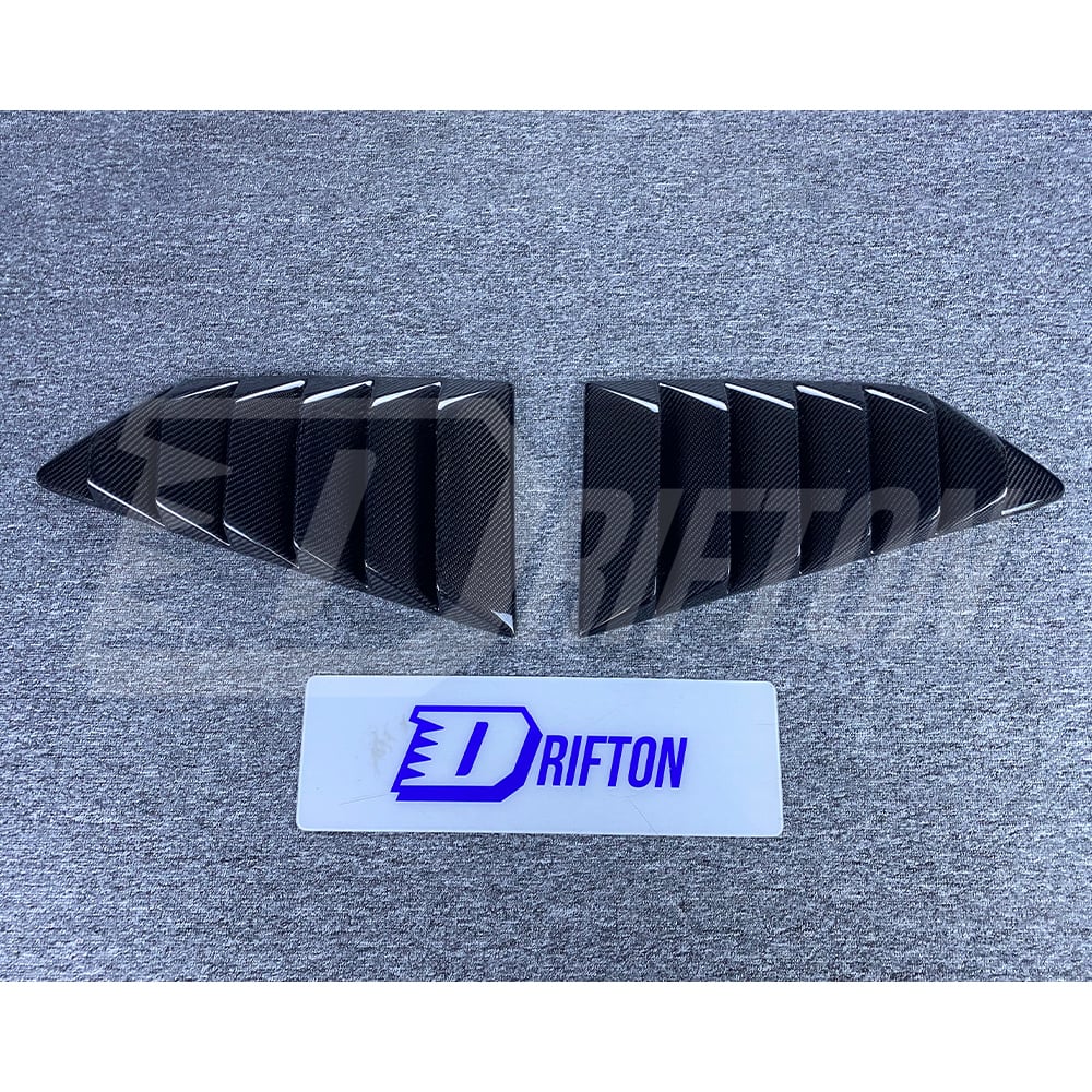 Top Secret Style Carbon Fiebr Side Window Louver For Nissan R35 GTR 2008-2019
